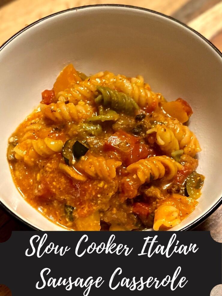 Slow Cooker Italian Sausage Casserole · Jess in the Kitchen