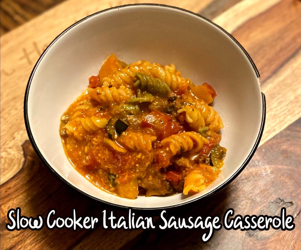 Slow Cooker Italian Sausage Casserole · Jess in the Kitchen