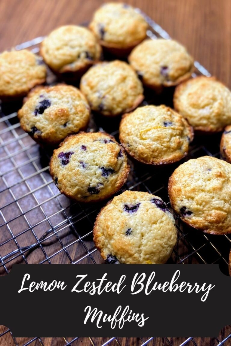 Lemon Zested Blueberry Muffins · Jess in the Kitchen