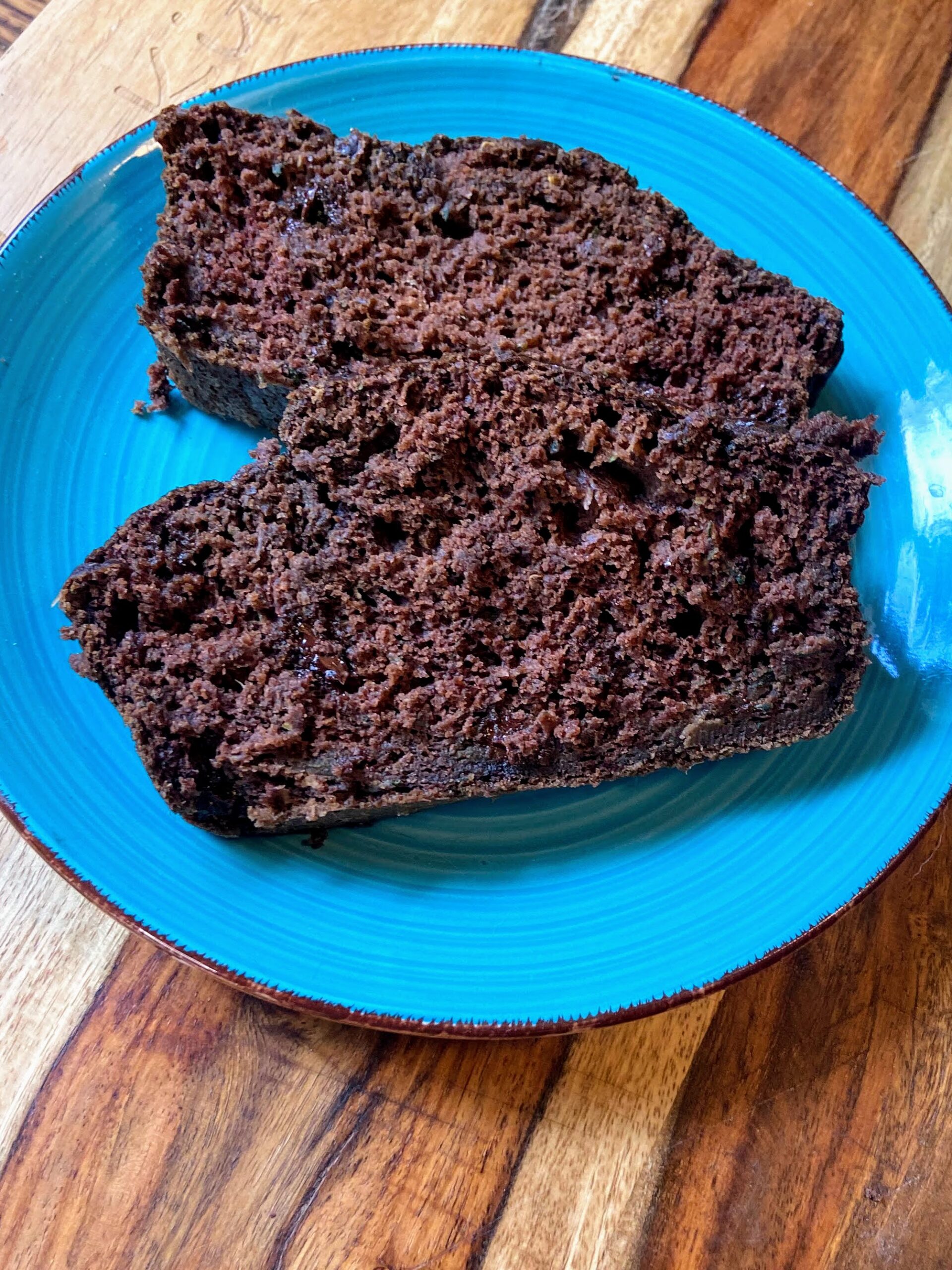 Completed chocolate zucchini bread