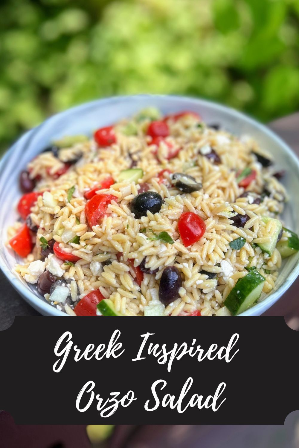 Greek Inspired Orzo Salad · Jess in the Kitchen