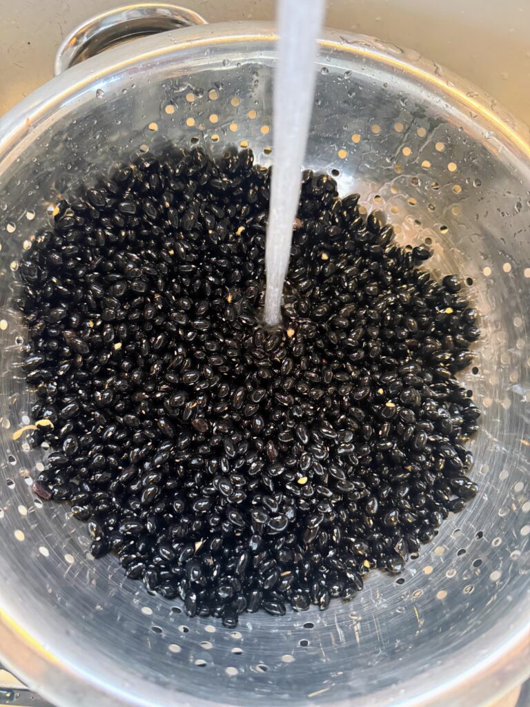 Rinsed Black Beans